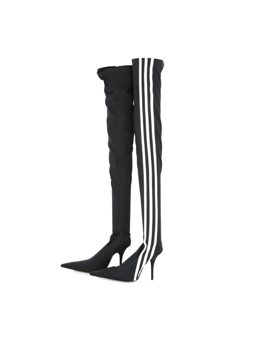 Balenciaga Boots Adidas Collaboration Knife Overnight 37 Black White - Picture 2 of 10